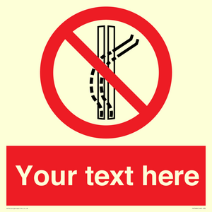 Custom prohibition Do not leave the tow track